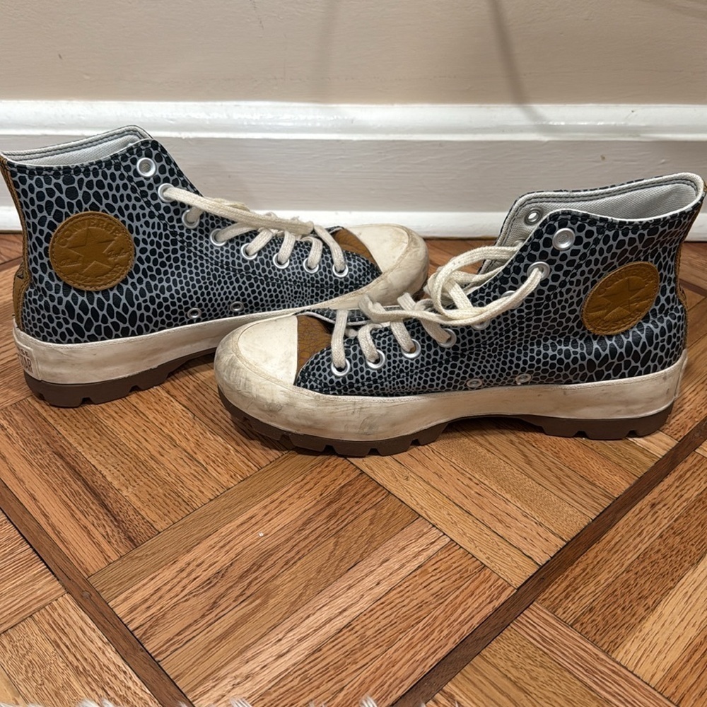 Converse Black and Brown High-Top Sneakers - Picture 3 of 3